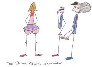 Image result for short running shorts cartoon